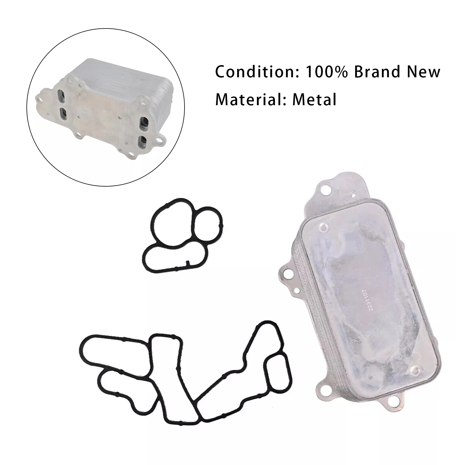 Enfriador de aceite 68269916AB para Jeep Grand Cherokee 3.0 CRD - imagen 2