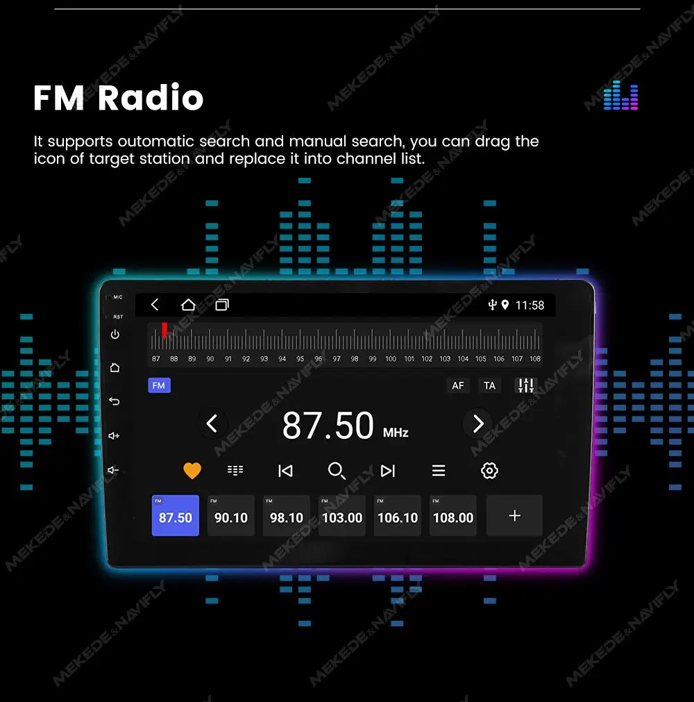Pantalla táctil con navegación GPS
