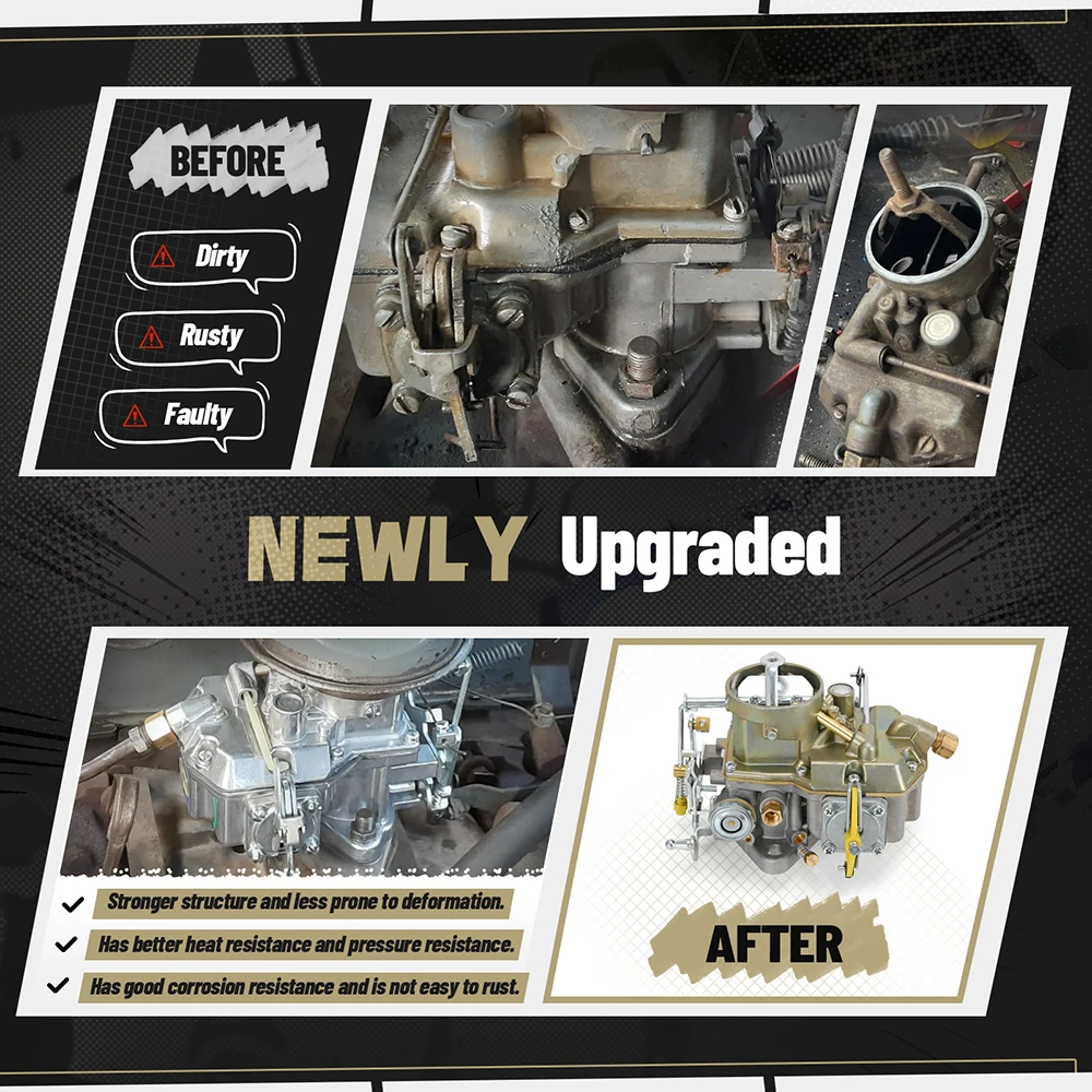 Carburador Autolite 1100 estrangulador manual – Ford Mustang 200ci - imagen 2