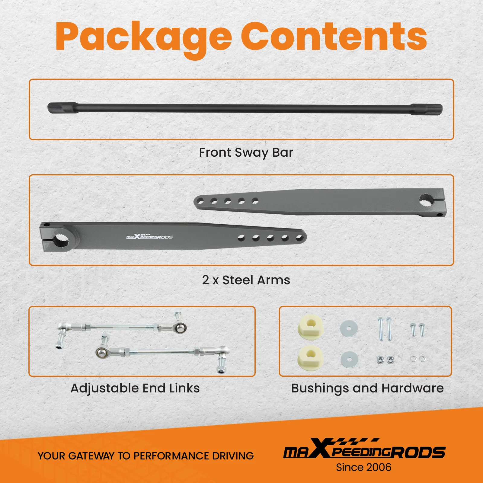 Kit bieletas barra estabilizadora delantera Jeep Wrangler 1997-2006 - imagen 5