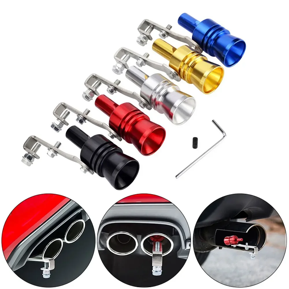 Silenciador con simulador de sonido turbo universal para coche