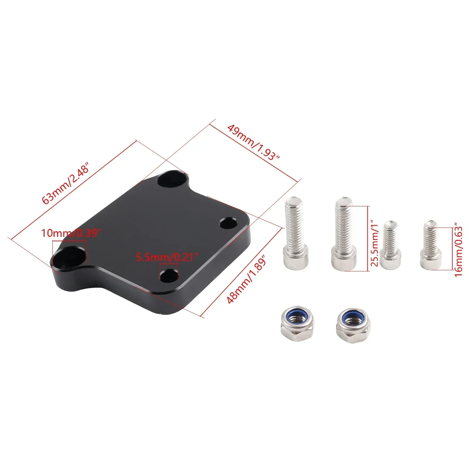 Soporte FPR regulador presión combustible aluminio billet negro Weldon - imagen 2