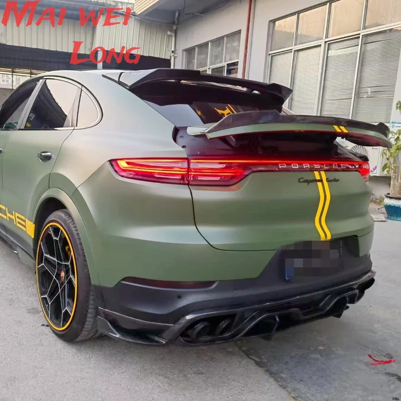 Alerón de techo fibra carbono Porsche Cayenne Coupe 2020-2022 - imagen 5
