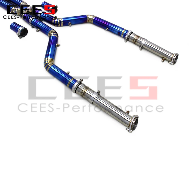 Cees Catback de escape con válvula para BMW F95 F96/LCI X5M X6M 4.4TT 2020-2024 silenciador de tubo de escape con sistema de Control remoto - imagen 4