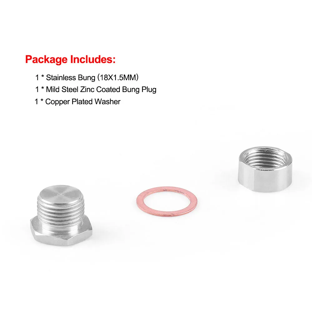 Casquillo soldable para sonda lambda M18x1,5 de acero inoxidable - imagen 3