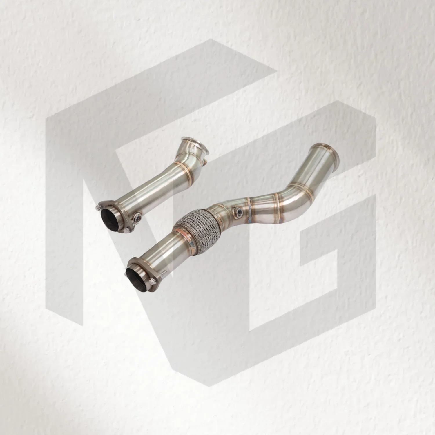 Para G80 M3 tubo de bajada tubo recto Turbo sistema de escape trasero actualización no resistido sin envoltura de calor