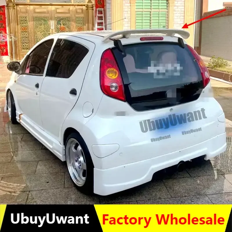 Para Geely Byd F0 accesorios de alerón 2008-2016 Material ABS aleta trasera de coche alerón de maletero de alta calidad alerón trasero F0 piezas de automóvil