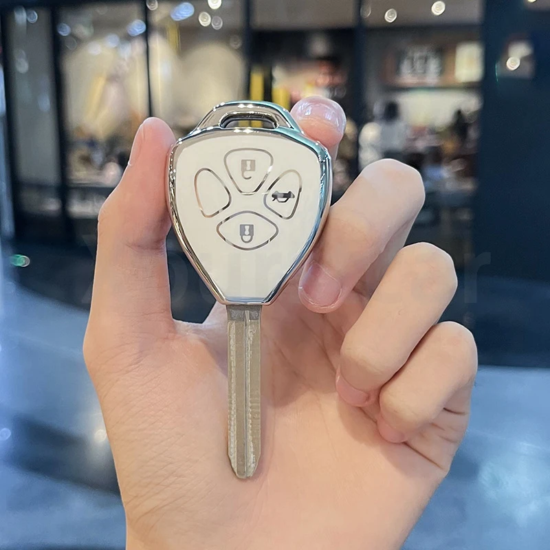 Detalle de los botones de la funda para llave