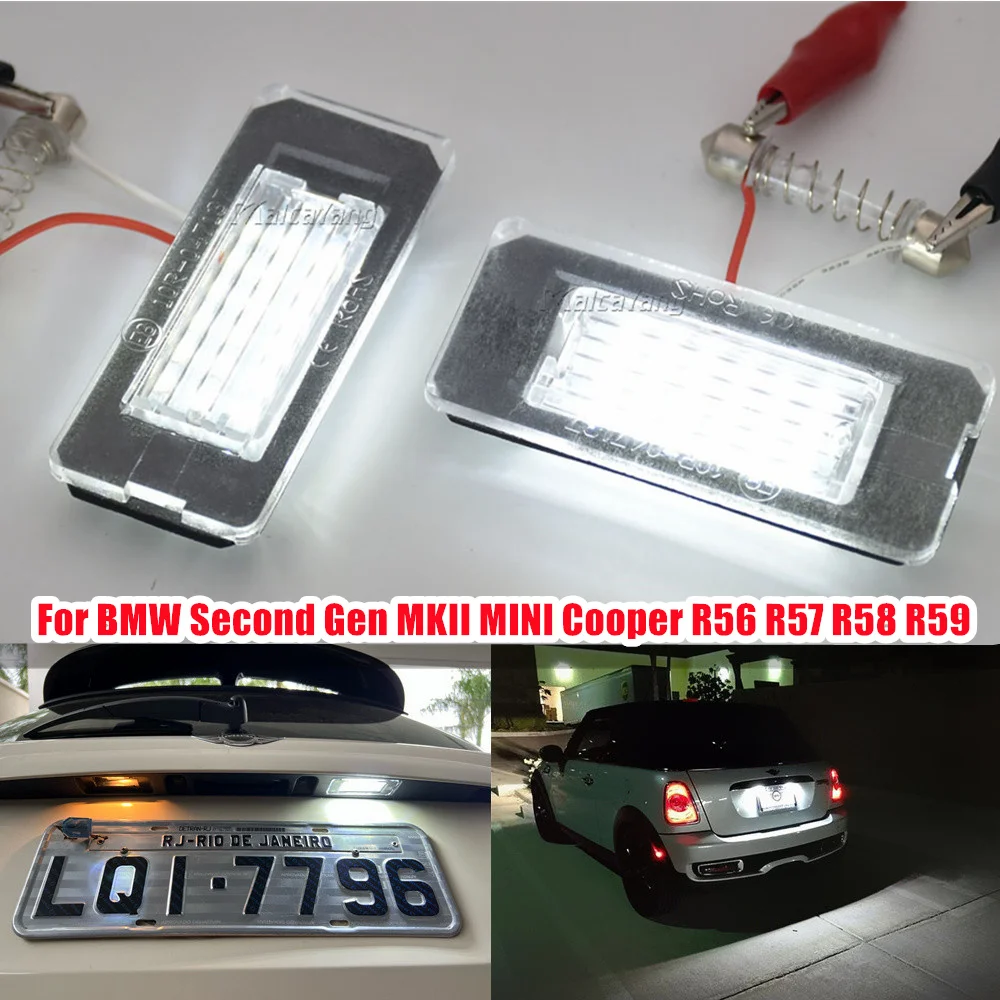 Luz LED matrícula CanBus Mini Cooper R56 R57 R58 R59 sin errores