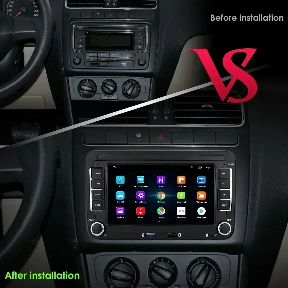 Radio Android con CarPlay y navegación – VW Passat B6/B7, Golf 5/6 - imagen 2
