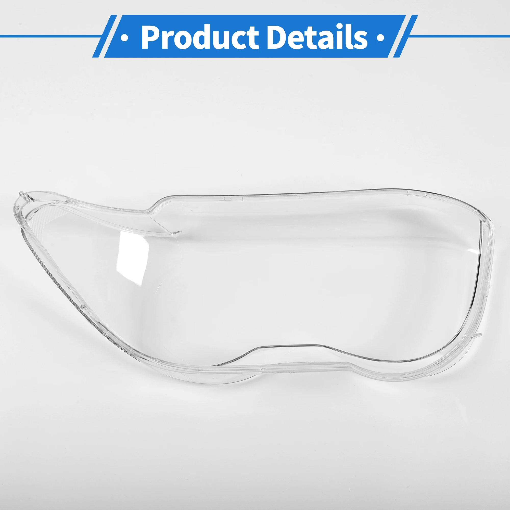 UXCELL Auto cubierta de lente de faro de coche lente de faro cubierta de lente transparente para BMW 7seriesE66/E65 2002-2005 PC 1 Uds - imagen 5