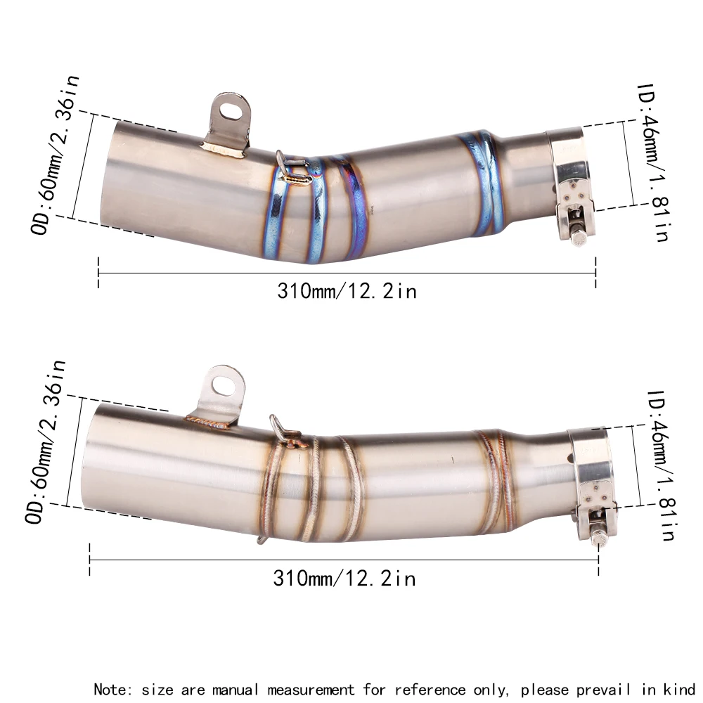 Para YAMAHA YZF R6 2006-2025 sistema de Escape de motocicleta adaptador de aleación de titanio inoxidable modificado Kit de Escape de carreras de tubo medio - imagen 3