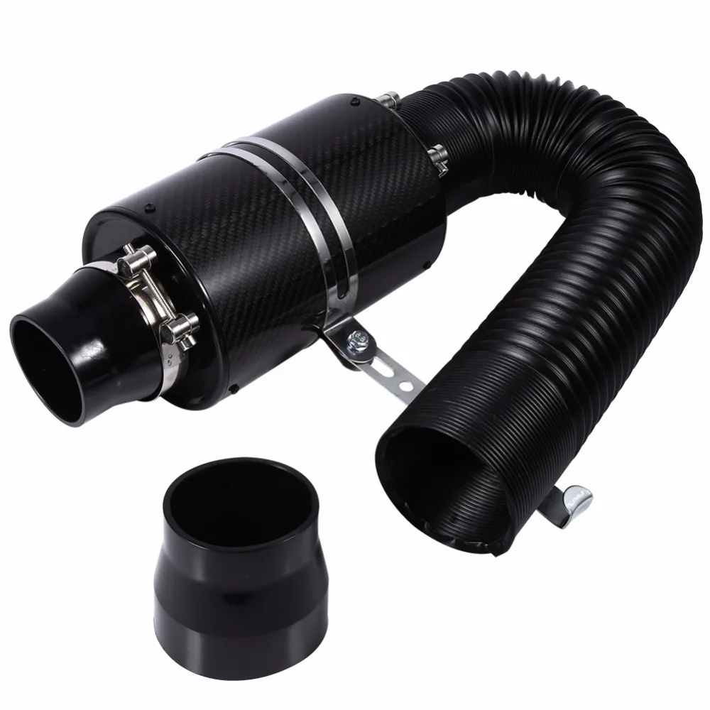 Kit de admisión de aire frío en fibra de carbono universal