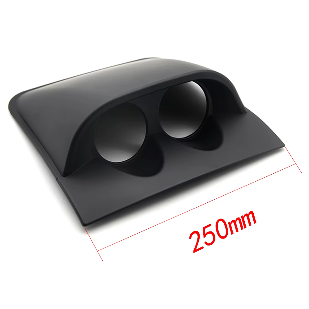 Soporte universal salpicadero 52 mm doble/triple, negro carbono - imagen 2