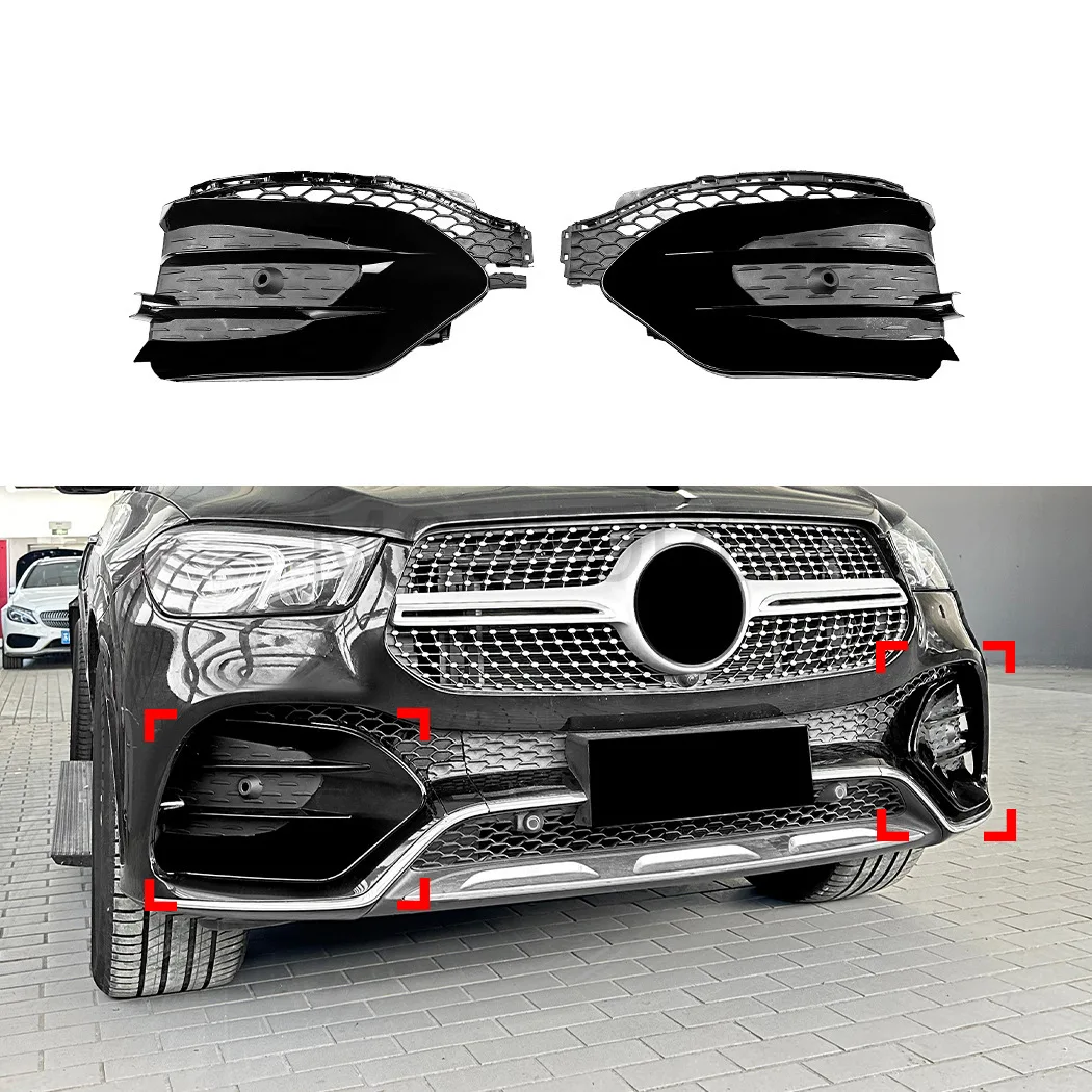 Protector parrilla ABS brillante Mercedes GLE W167 AMG Line 2019-2023
