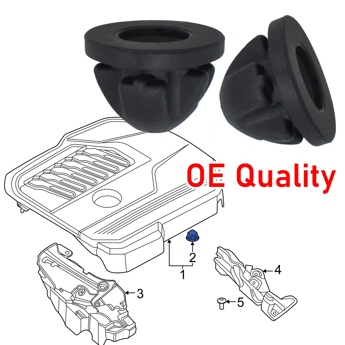 11127614138 Casquillo de goma para tapa motor BMW y MINI - imagen 4