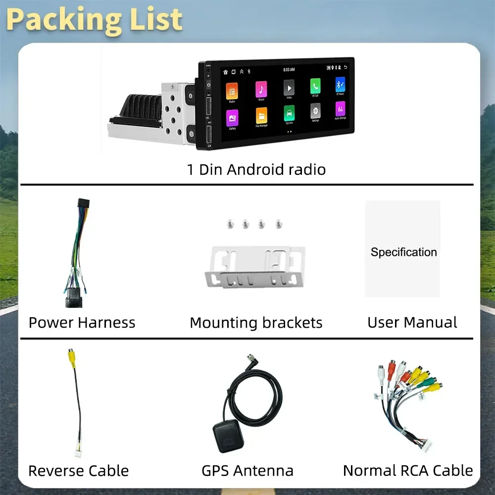 6,86 "1 Din Android Radio Multimedia para coche para Toyota Celica 1994-1999 Android Auto unidad principal estéreo Carplay Autoradio GPS Wifi - imagen 5