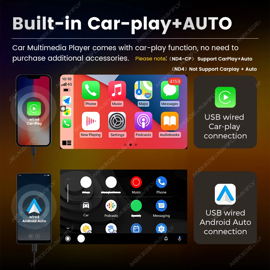 Radio multimedia MEKEDE 1 DIN con pantalla táctil de 7 pulgadas y Bluetooth - imagen 2