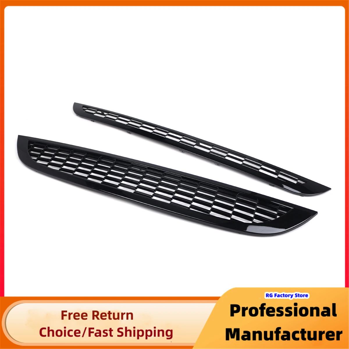 Rejilla parachoques delantero MINI One R50/R52/R53 negra panal - imagen 3