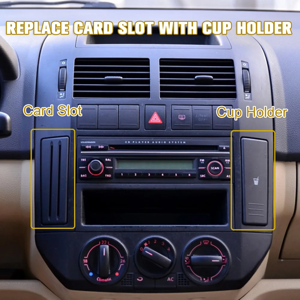 Portavasos consola central OEM 6Q0858602 – VW Polo 9N (2002-2010) - imagen 4