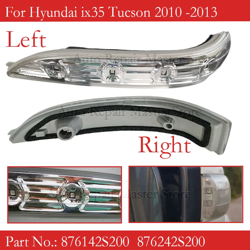 Piloto intermitente retrovisor 876142S200 para Hyundai ix35 y Tucson
