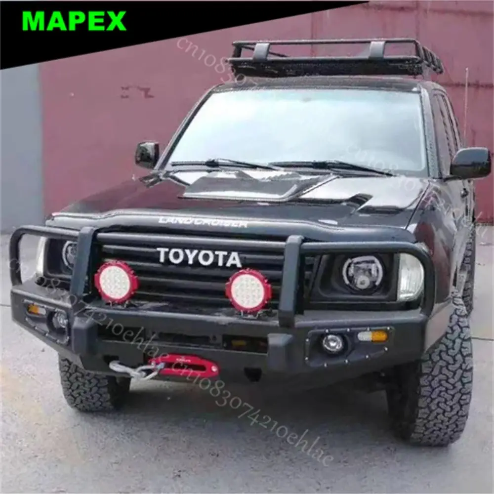 Parachoques serie 100 instalado en Land Cruiser