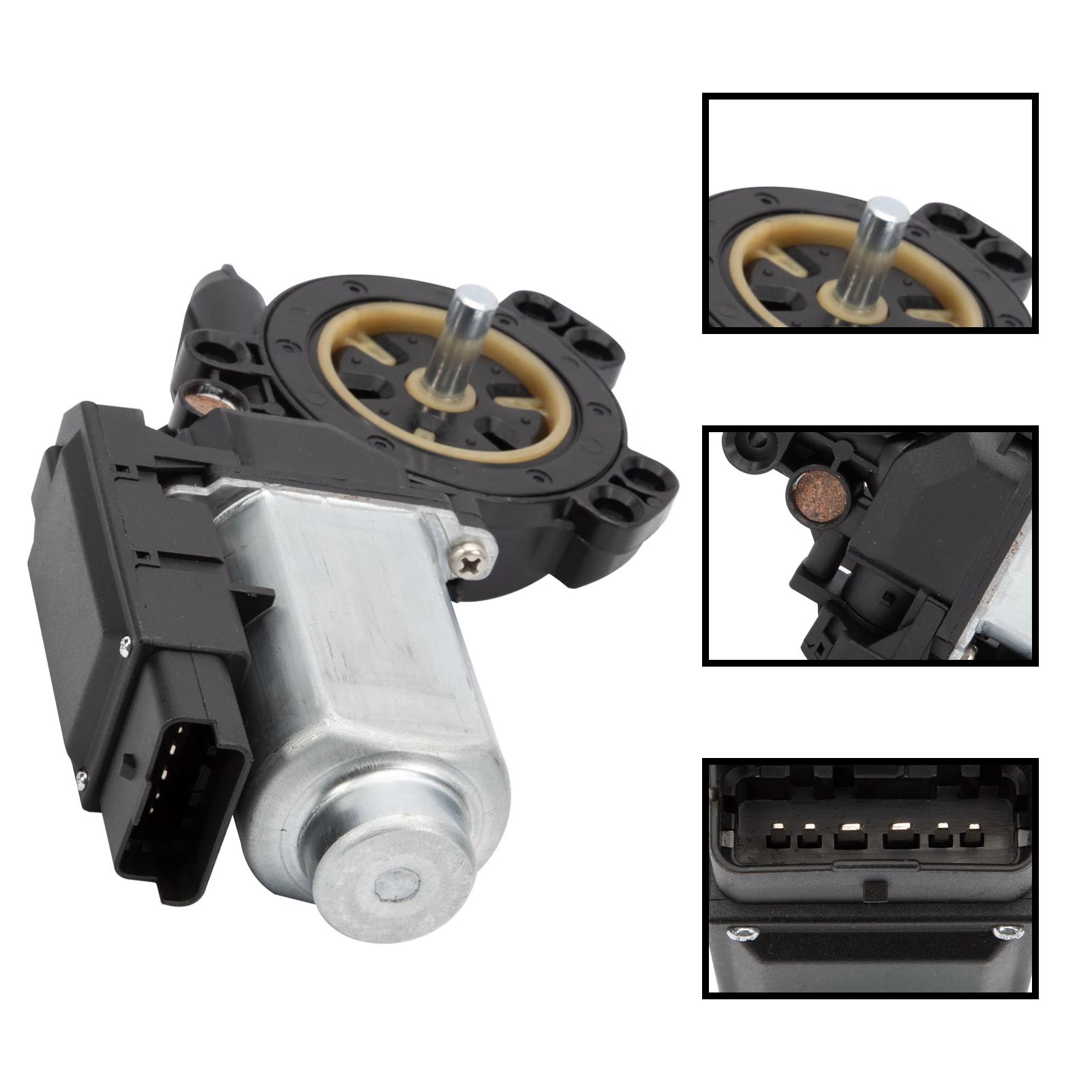 Regulador de ventana de Motor para Clio 3, Espace 4, Laguna 2, Megane 2 y Scenic 2 (2001-2015), módulo TEMIC, frontal izquierdo - imagen 2