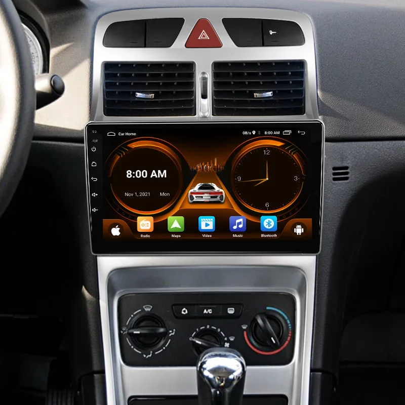 Autoradio Android JIUYIN 2 Din Peugeot 307 CC/SW 2002-2013 con Carplay y GPS - imagen 4