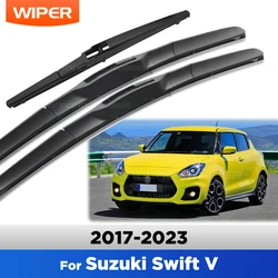 Kit escobillas limpiaparabrisas delantero y trasero Suzuki Swift V AZ 2017-2023