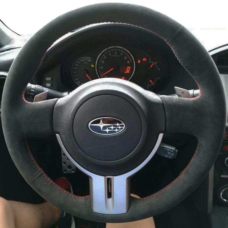 Protector de volante en ante para Subaru BRZ 2012-2015 y Toyota 86 Scion FRS
