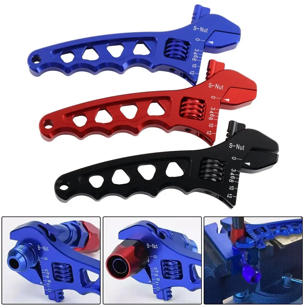 Llave ajustable para racores AN de aluminio para mangueras flexibles