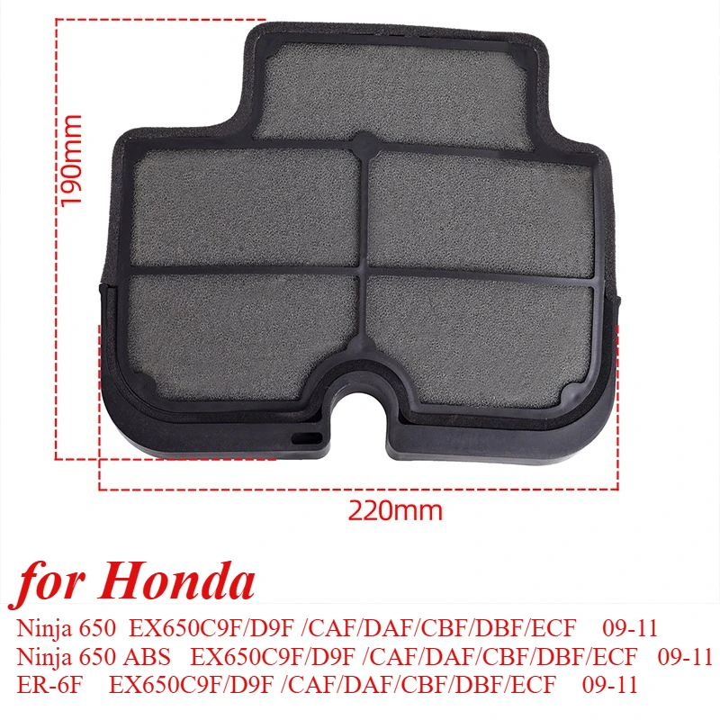Filtro de aire para Kawasaki Ninja 650 y ER-6F 2009-2011