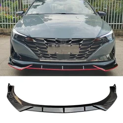 Labio parachoques delantero Hyundai Elantra CN7 negro brillante