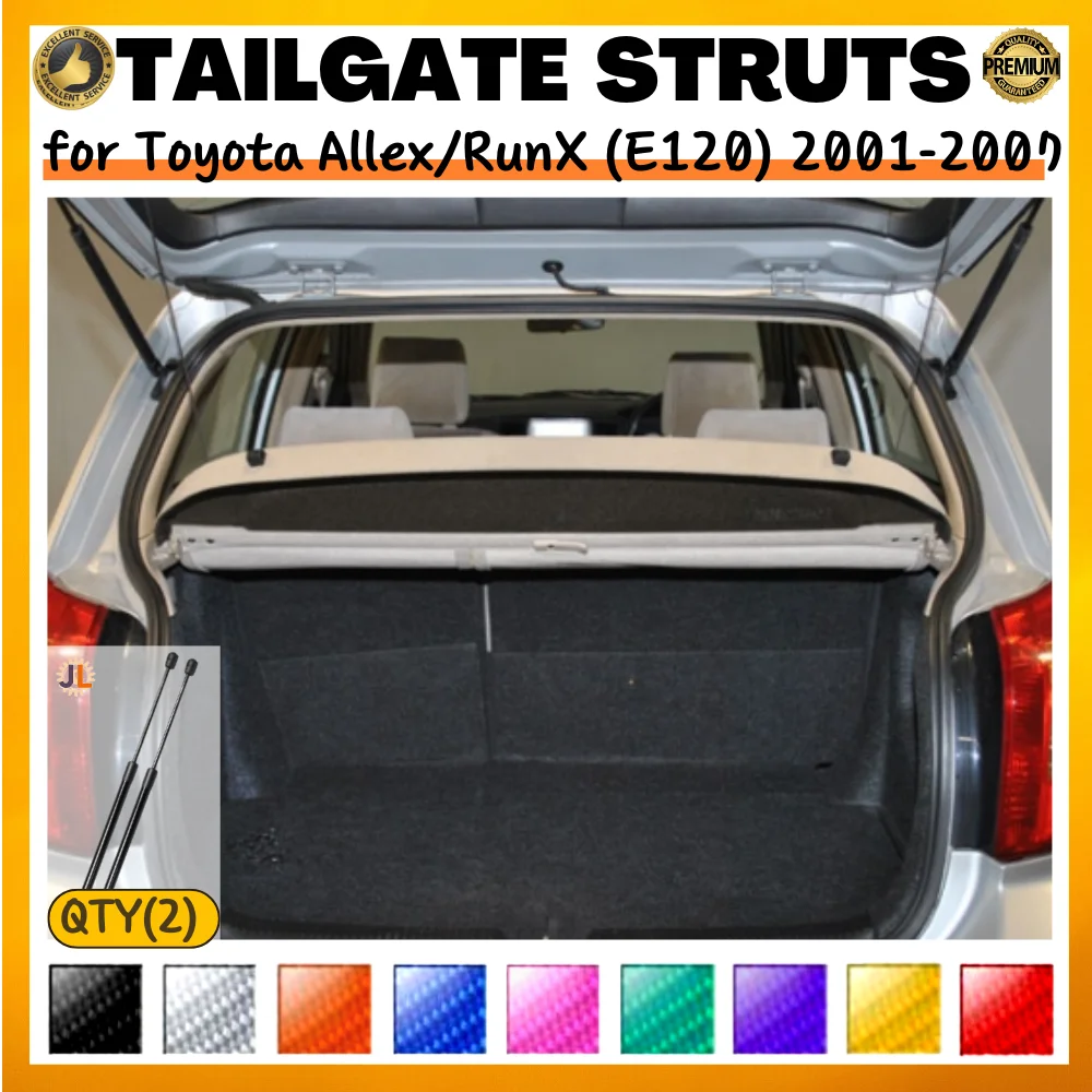 Puntales de maletero para Toyota Allex/RunX E120 (2001-2007)