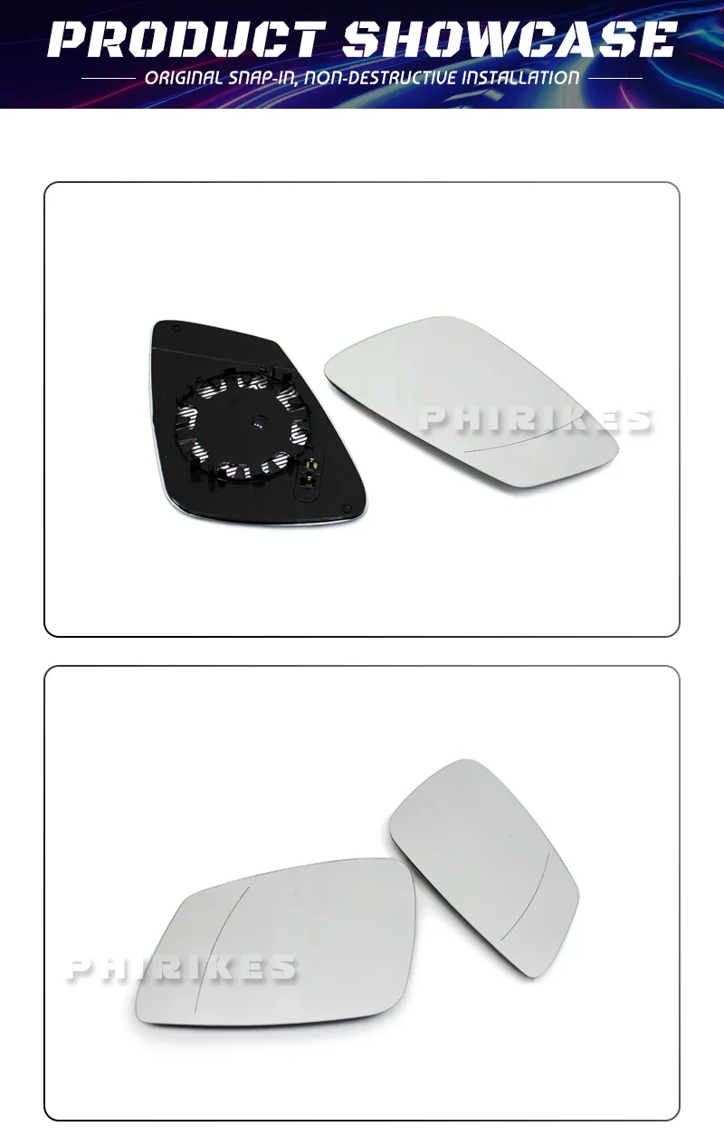 Espejo retrovisor de cristal para distintas series BMW