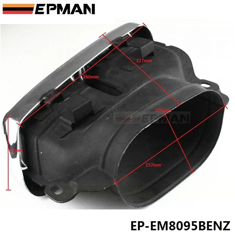 Punta de escape de acero inoxidable 304 para Mercedes Clase S W222 - imagen 4