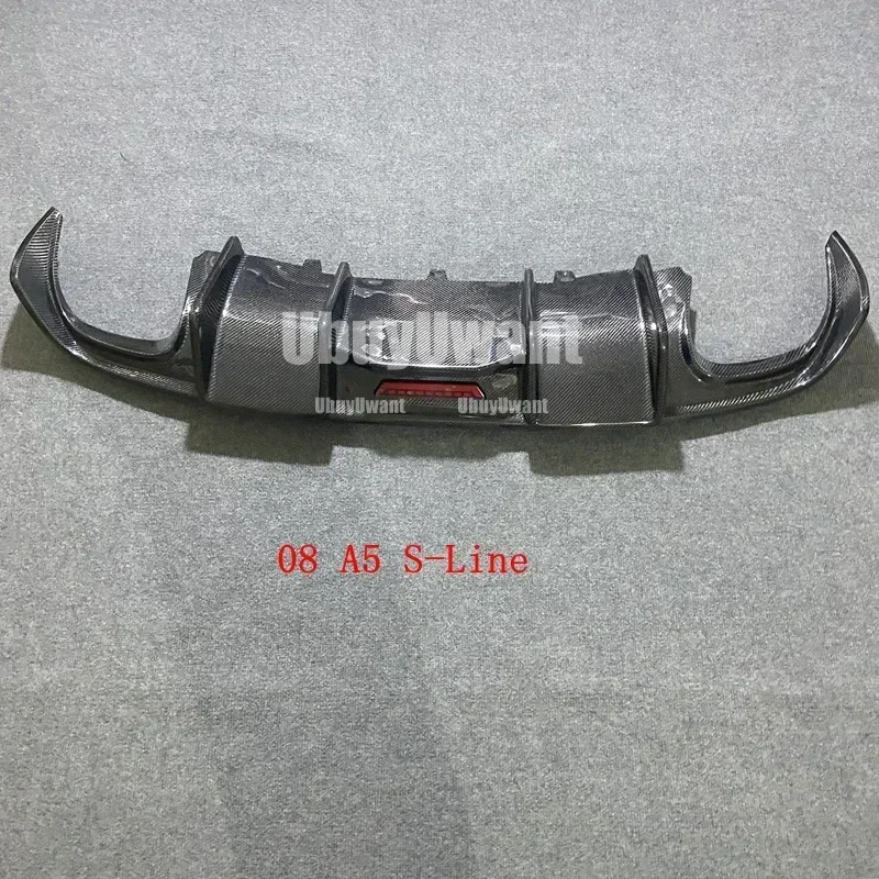Difusor de fibra de carbono instalado en Audi A5