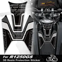 Protector de depósito 3D negro para BMW R 1250 GS 2018-2023