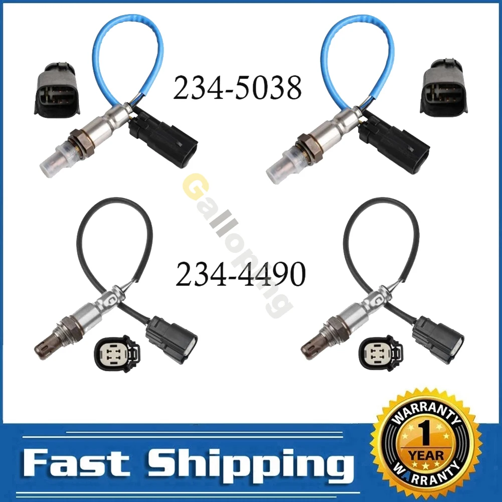 4 Uds O2 oxígeno 02 Sensor para 2013-2015 Ford Explorer Flex Taurus 3.5L Lincoln Mkt 3.7L aguas arriba 234-5038 234-4490