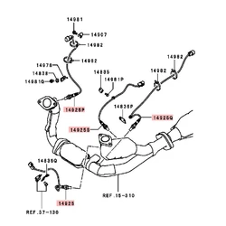Sonda lambda Mitsubishi Pajero/Montero III-IV 3.8 V6 6G75