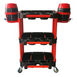 Carro organizador para detailing de coche, móvil y de 3 bandejas