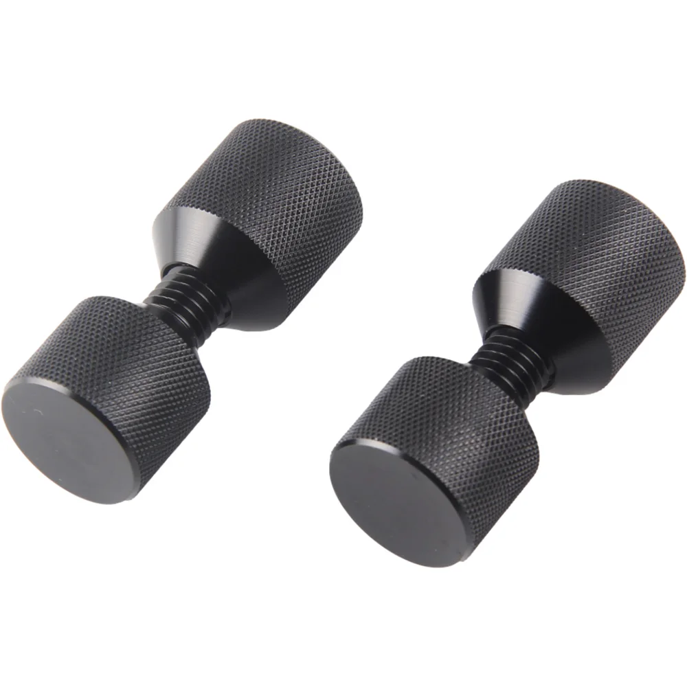 Pasador alineación 1-1/8" 2 orificios Aluminum 6061 negro anodizado