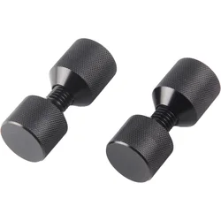 Pasador alineación 1-1/8" 2 orificios Aluminum 6061 negro anodizado