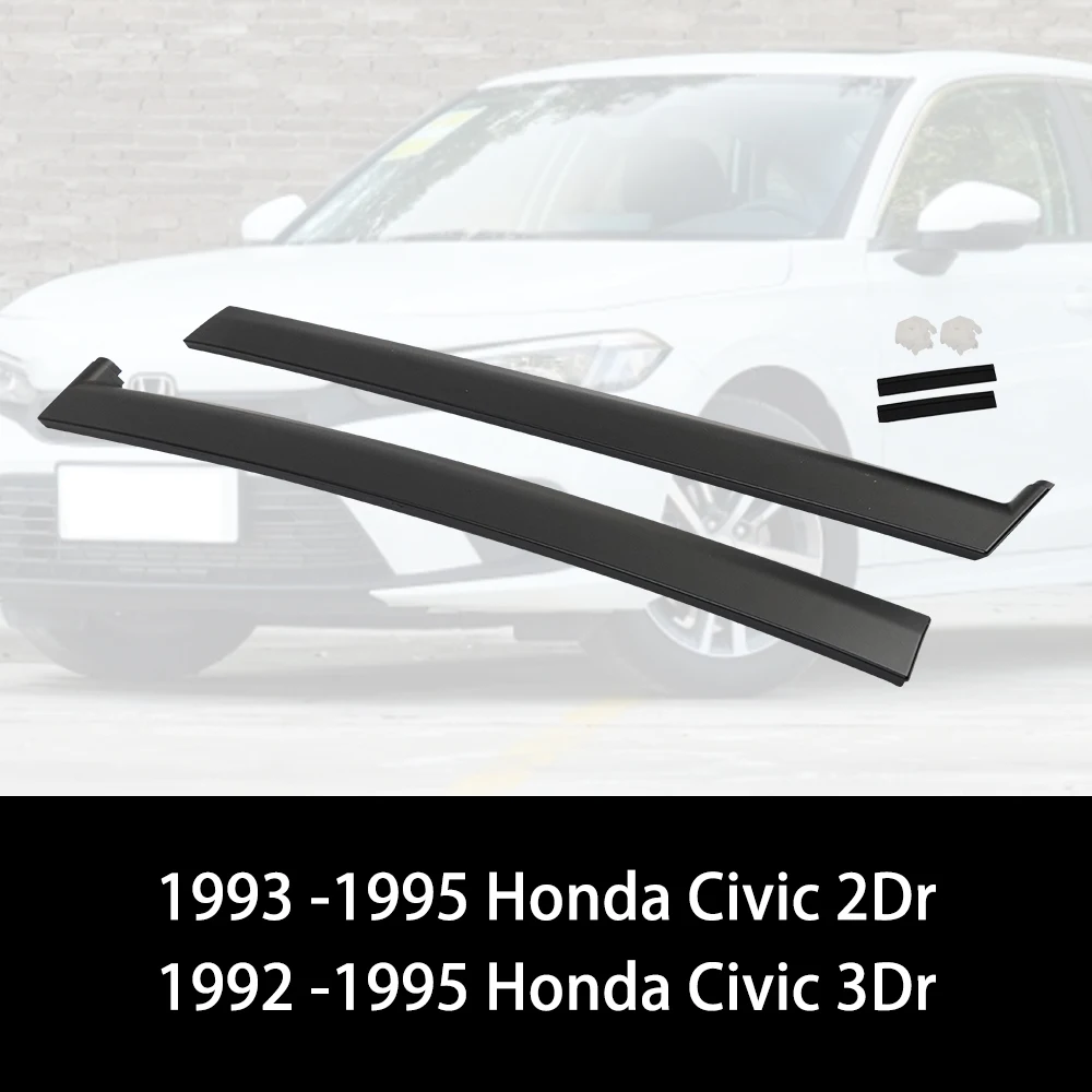 Moldura del pilar A parabrisas Honda Civic 1992-1995 izquierdo y derecho - imagen 5