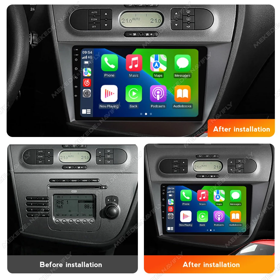 Radio Android MEKEDE 9 pulgadas para Seat León 2 MK2 (2005-2012) - imagen 3