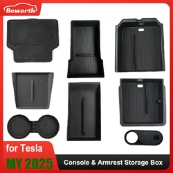 Consola central ABS con reposabrazos para Tesla Model Y 2025