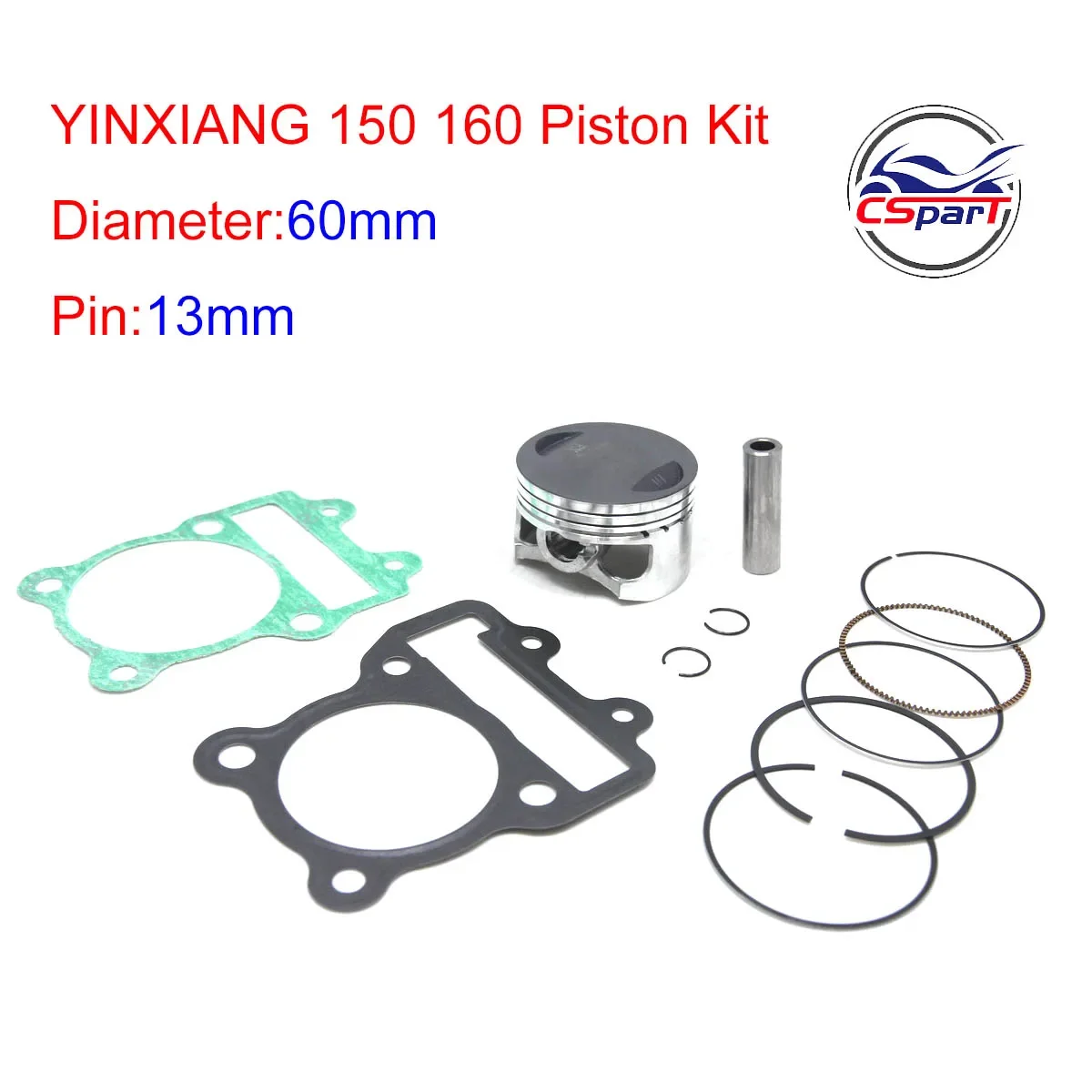 Kit cilindro YX150/YX160 150-160 cc para motor YinXiang ZongShen - imagen 2