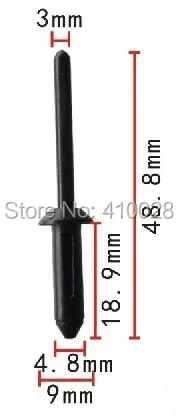 Shhworldsea Remache ciego de panel GM 20612732 (1,6-3,0 mm) - imagen 2
