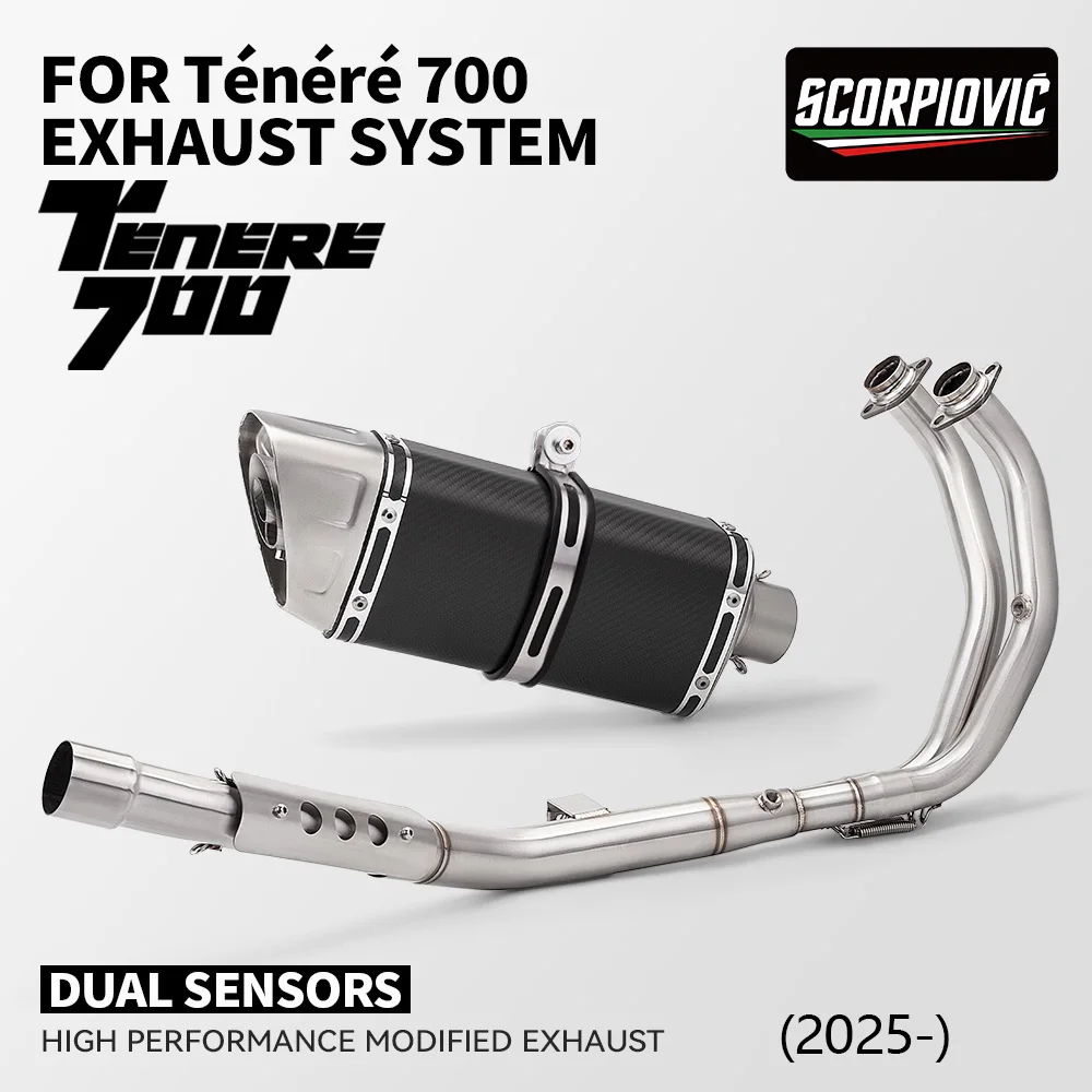Sistema de escape completo Yamaha Ténéré 700 con tubo de enlace - imagen 2