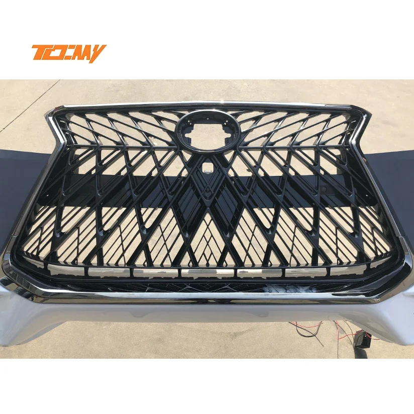 Parrilla media negra TDCMY de PP ABS para Lexus LX570 2016-2020 - imagen 3